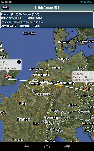 Prague Airport+flight tracker