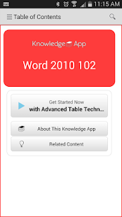 Free Download kApp - Word 2010 Training 102 APK