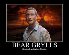 Bear Grylls Simply Walks Into Mordor