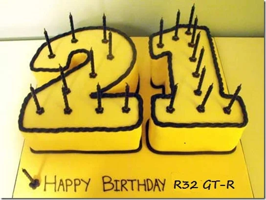 R32 -21 years old Cake