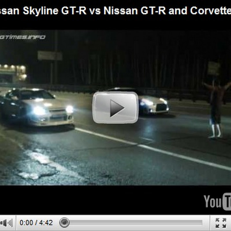 Nissan Skyline GT-R vs GT-R and ZR1 vs GT-R