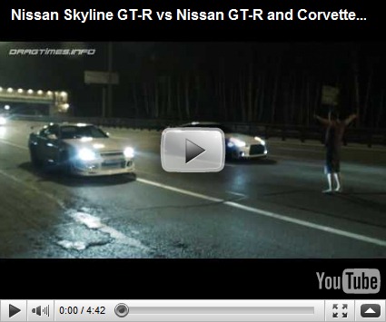 Second run Chevrolet Corvette ZR1 LPE 730 HP vs Nissan GTR R35 HKS GT570