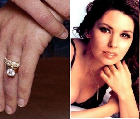 Shania Twain engagement ring