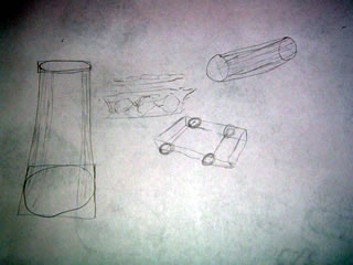 Drawing practice of cylinders and axles