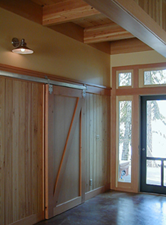 Small Lake House Design Wooden Architecture - Interior