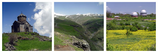 Гора Арагац и крепость Амберд (Армения)