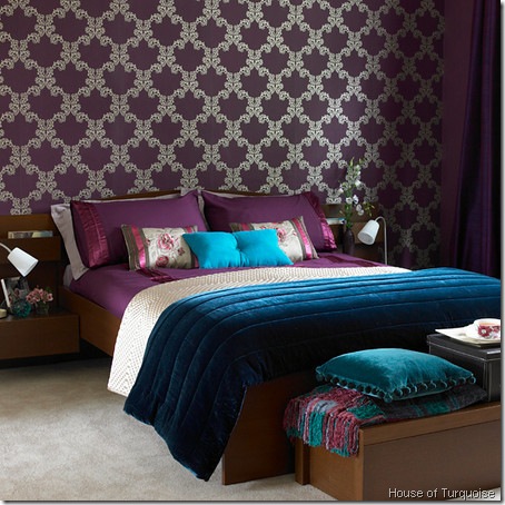DesignTies: Did someone say purple and turquoise??