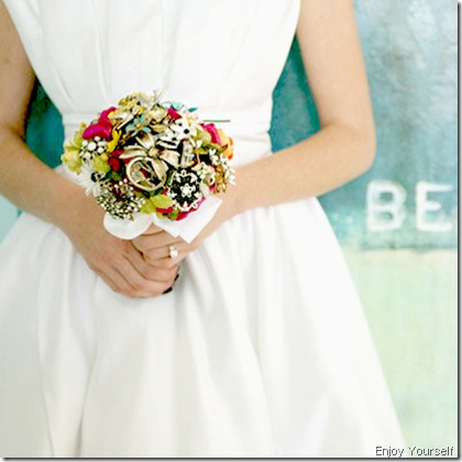 bride with bouquet flickr