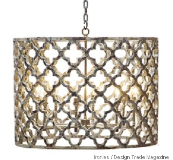 quatrefoil ironies chandelier design trade magazine