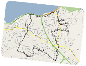 GPS Route from Morecambe