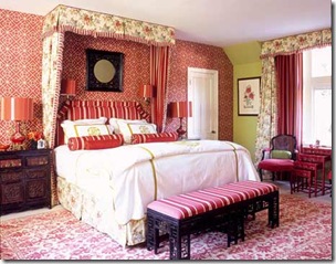 mary mcdonald pink and red bedroom