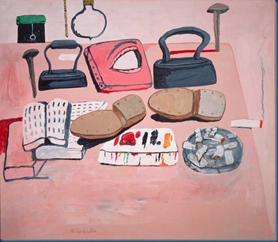 La mesa del pintor Philip Guston 1973