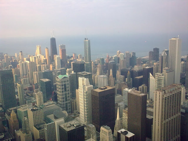 Los rascacielos de Chicago desde lo alto de la Torre Sears