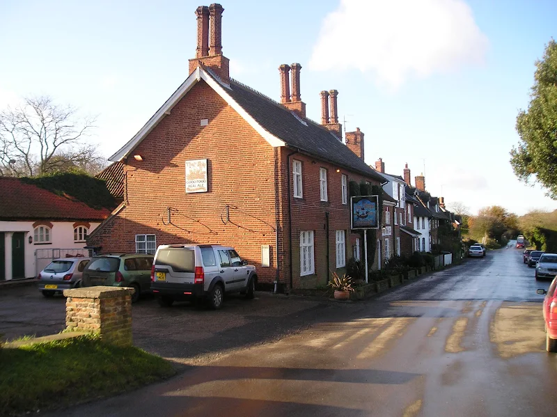 Looking down the only road left in town, with the Ship Inn and the Museum on the left
