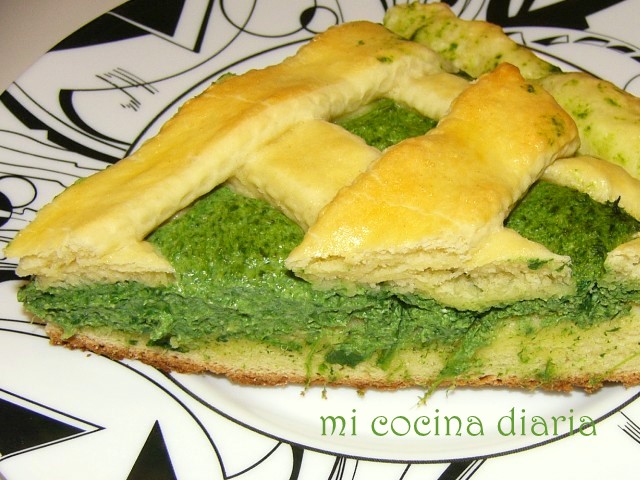 Torta de espinacas y ricotta (Пирог со шпинатом и рикоттой)