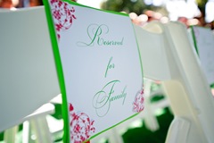 Reserved Wedding Signs