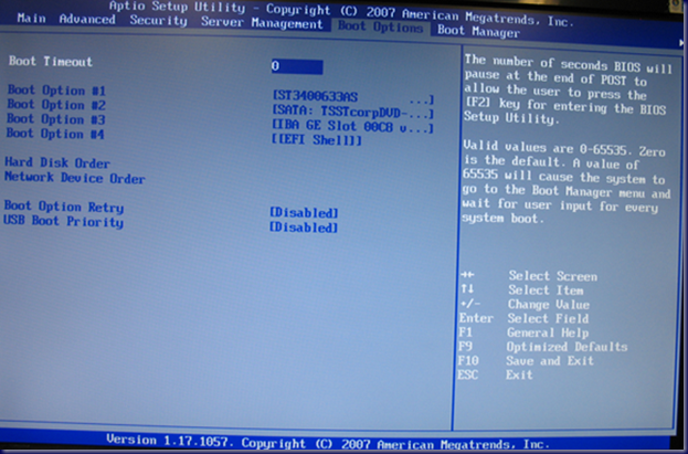 09-03-06 SBS 2008 - Backup - BIOS Settings