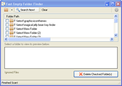 Fast Empty Folder Finder
