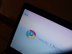 Google Chrome OS from side angle