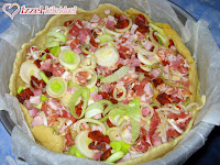 Quiche magyaros töltelékkel