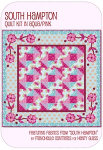 South Hampton Quilt Kit Aqua/Pink