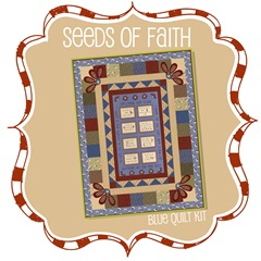 Seeds of Faith Quilt Kit - Blue