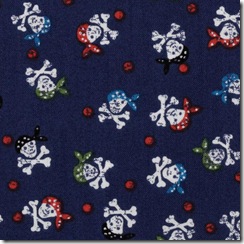 Pirates - Skulls on Blue #492-B9