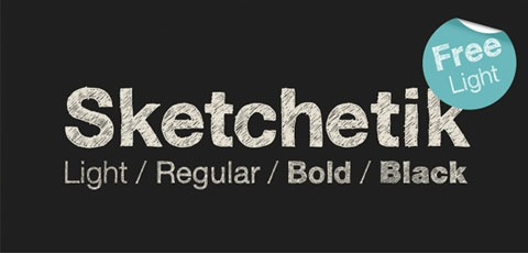 sketch free font untuk designer
