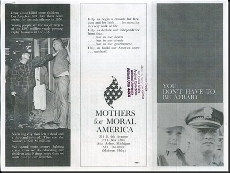 Mothers for Moral America-Pamphlet