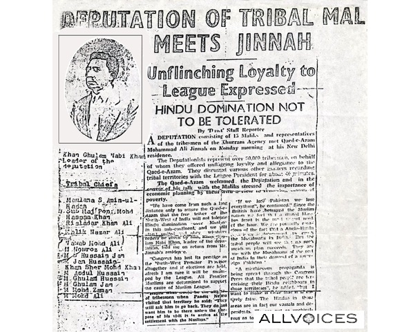 [A newspaperreport before the foundation of Pakistan when tribal delegation fromKurram fata meet Quaid e Azam in delihi.[5].jpg]