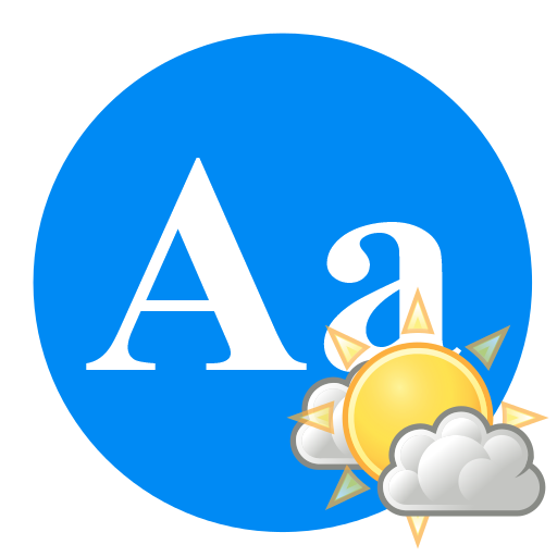 フォントで楽しむ天気予報 LOGO-APP點子