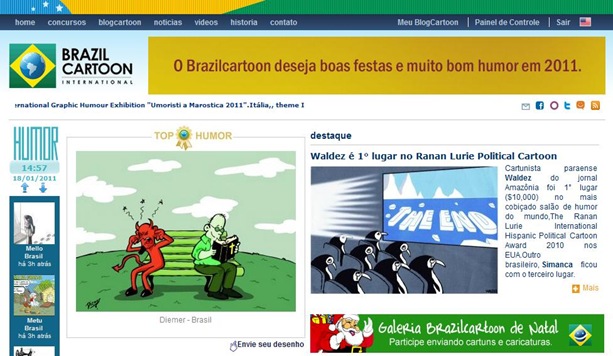 Diemer no BrazilCartoon 2011