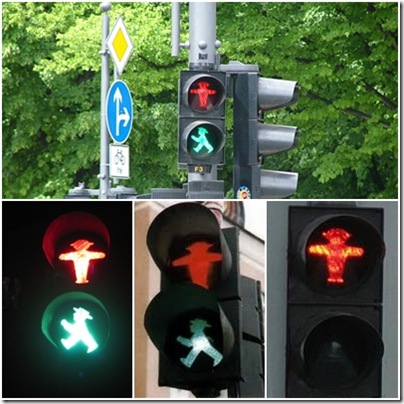 omini del semaforo a Berlino