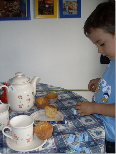 merenda con muffins alla mela