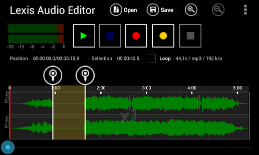Lexis Audio Editor Screenshot