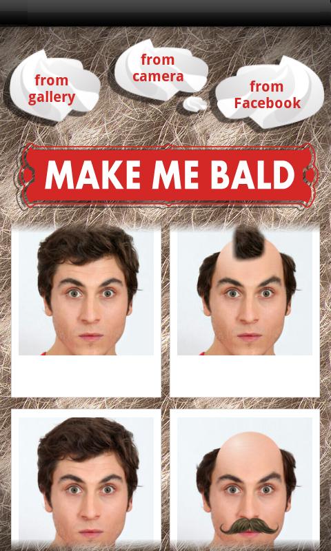 Android application Make Me Bald Prank screenshort