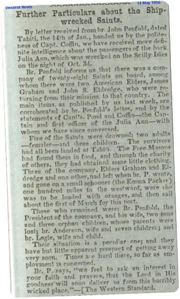 Julia Ann - Deseret News 14 May 1856 - shipwreck.jpg