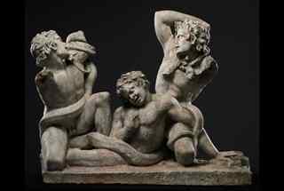 Marble Group of Three Satyrs Fighting a Serpent is the only Ancient Sculpture Confirmed to Have Been in ‘il Magnifico’s’ Collection. Estimate: $300/500,000 [Photo: Sotheby's]