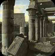 Philae Court with Temple of Isis in background