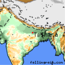 General location of the Telhara monastery