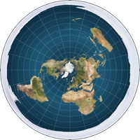 This map of the Flat Earth theory suggests the world is surrounded with ice.