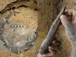 A wooden peg found at the excavation site at Pattanam, Kerala