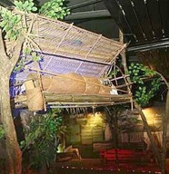 The Bateq tribe in Kelantan interred their dead on a wooden or bamboo platform high in the trees