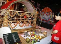 An Indian burial display