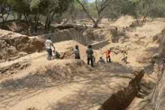The excavation site near the Pomac Forest Historical Sanctuary
