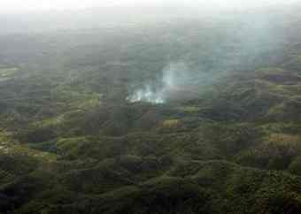 Agricultural fires in rain forests of Madagascar