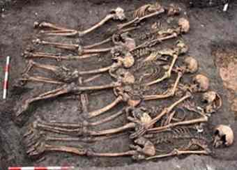 Forgotten men from Oliver Cromwell’s besieging forces, found in a mass grave in York. 