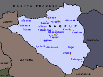Map of Nagpur