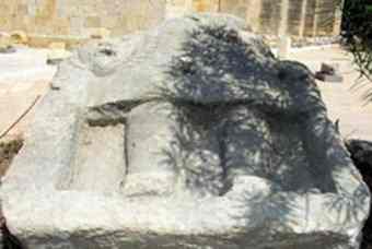 Ancient statue from the 4th century BC unearthed in Kadmous, Tartous in Syria