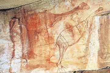 The Katherine Times headed out to Jarrla Worpor (Centipede Dreaming) recently to see some of the rock art sites which have been rediscovered such as a painting of a bird thought to be a Genyornis.